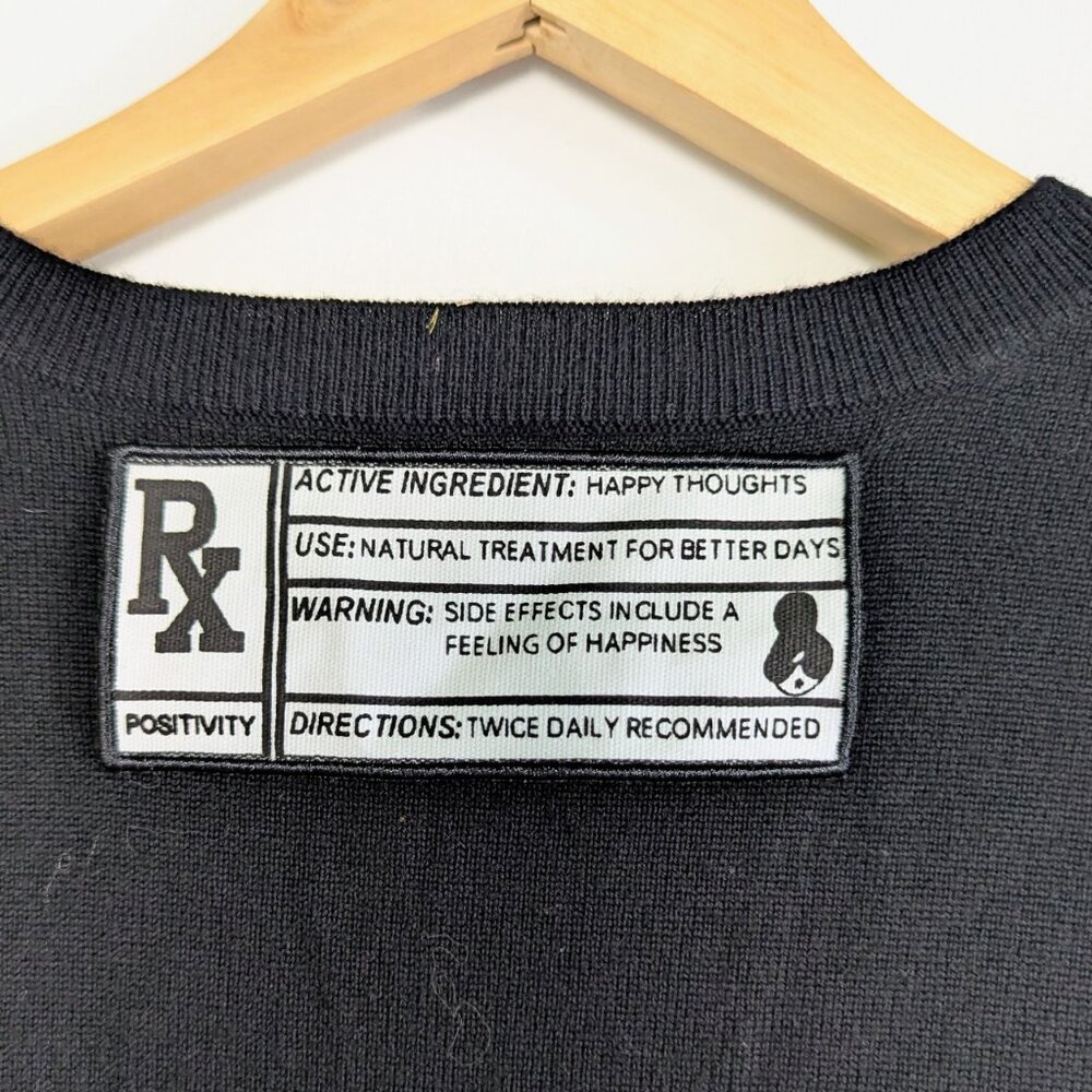✨ Alice + Olivia Positivity Prescription Pill Sweater XS NWT Dopamine Dressing - Picture 14 of 14